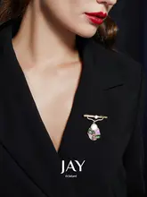 印象派デザインのブローチ【小型豪華・衣服アクセサリー・教師の日ギフト】
