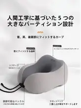 U字型旅行用枕【携帯便利・飛行機・電車用・快適なサポート】