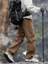 防水・防風の高機能アウトドア 登山パンツ【男女兼用・秋冬用・フリースライニング・カジュアルスタイル】（セットアップ対応）