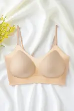 夏用極上の柔らかさ！無痕インビジブル細ストラップブラ【小胸用・アイスシルク】