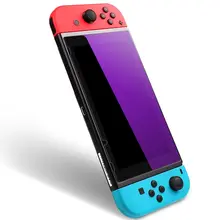 Nintendo Switch用高品質ブルーライトカット強化ガラスフィルム【指紋防止・アンチグレア・全画面保護】
