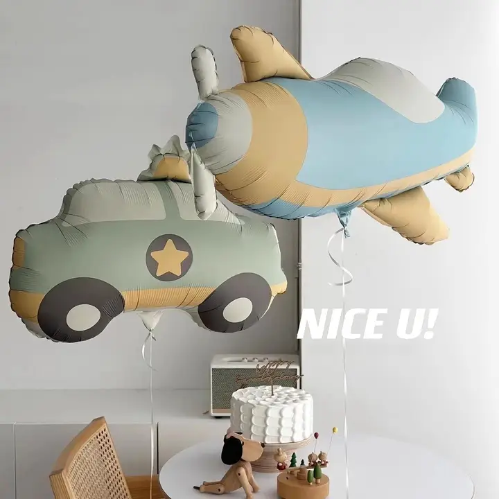 風船セット インスタ映え 韓流 可愛い カー プレーン デージー ベア 1歳 誕生日 デコレーション キッズ ボーイズ ガールズ