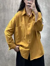 レトロ風 ロングスリーブシャツ【した  シルエット・大きいサイズ・春用】