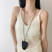 革製ネックレス【マグネット付き・眼鏡クリップ・ロングデザイン・アクセサリー】