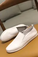 楽に履けるドライビングシューズ【春用・ソフトレザー・白】