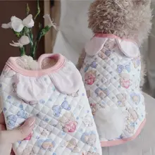 ペット用衣服 秋冬シーズン かわいいベスト 厚手
