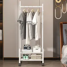洋服掛け ベッドサイド 家庭用 寝室 移動可能 リビング バルコニー 服を干すスタンド