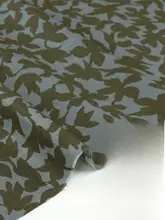 オーガニックコットン布地 飛鳥と花柄【柔らかく快適・透湿性】