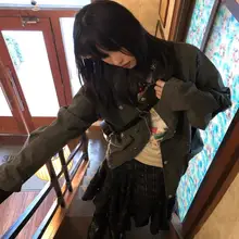 アメリカンバーナースタイルのヴィンテージ加工ワークジャケット【落ち感のあるデザイン】