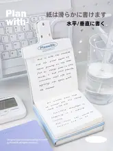 Planwith 高品質なスクエアノートブック【コンパクトサイズ・チェック・ソフトカバー・学生用・日記帳】