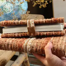 復古風デザインの手帳カバー【手作り・布製・A5/A6対応】