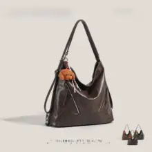 レトロデザインのトートバッグ【大容量・通勤用・背負える】