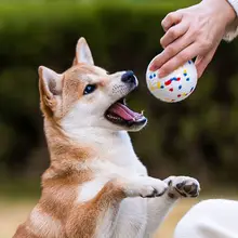 XPAWS 犬用耐久噛み付きおもちゃボール【柴犬・ゴールデン レトリバー・ボーダーコリー向け・歯磨き・ペット用・弾力性】