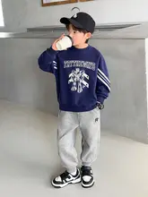 男の子用春秋スポーツパンツ【カジュアルデザイン・ロングパンツ】