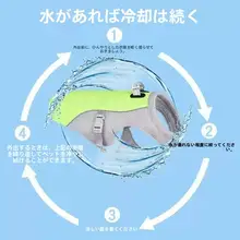 通年使用可能なペット用クールベスト【調節可能・中大型犬用・通気性抜群】