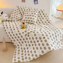 全棉製の子供用多機能抱き枕兼毛布【寝具・クッションとして使用可】（セットアップ対応）
