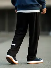 フィットのストレートパンツ【春秋用・両用デザイン・高揺感】（セットアップ対応）
