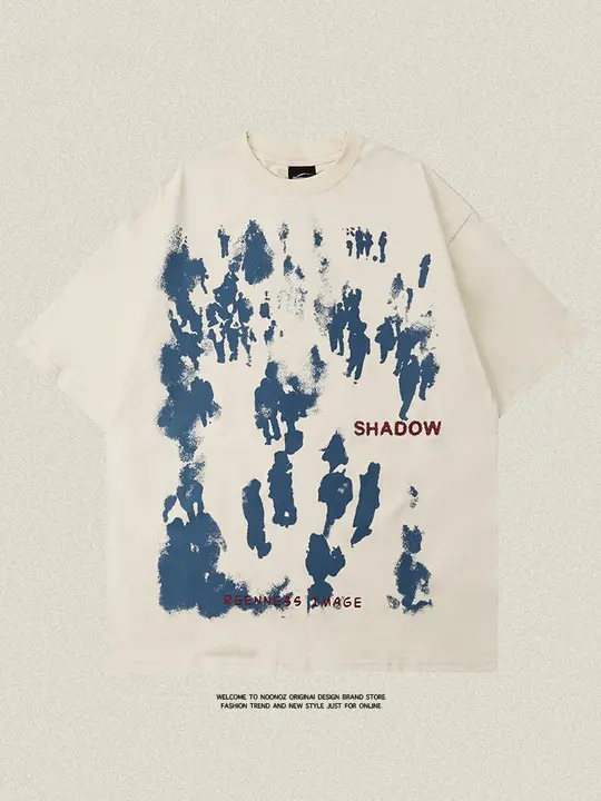 ヴィンテージスタイルのグラフィックプリント半袖Tシャツ【ゆったりフィット・コットン製・メンズ用】