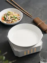 陶器製 深皿【中華スタイル・保温機能・デザイン皿】