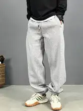 冬用 メンズカジュアルスウェットパンツ【裏起毛・フィット・抽紐付き】