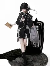 国風ロリータデザインの外衣と短パン【女性用・上着・ショートパンツ・セットアップ対応】