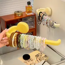 ブレスレットスタンド 吸盤式 穴あけ不要 壁掛け パワーストーン ビーズ バングル アクセサリー 収納 フック