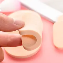 大号ラウンドメイクパフ【湿乾両用・ソフトスエード・化粧用】