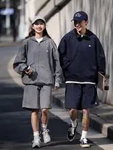 軽量透湿素材のメンズカジュアルショートパンツ【シンプルデザイン・夏用・無地】