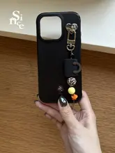 可愛いミニバッグ用シリコンビーズ携帯電話装飾チェーン【ハンドメイド・ウィーブデザイン】
