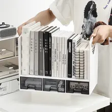 デスク上書類スタンド【多機能・文具収納・オフィス用】
