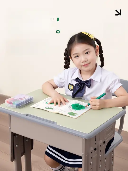厚手の子供用学習デスクマット【デスク保護・防水・おしゃれ】（セットアップ対応）
