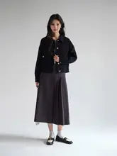 フレンチカラーデザインの大きいサイズレディースジャケット【小柄向け・極上の柔らかさ】（セットアップ対応）