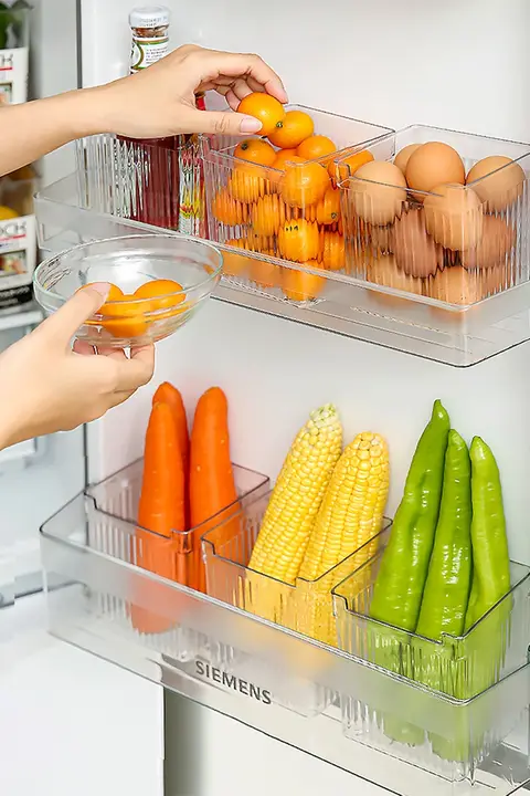 側面収納ボックス 冷蔵庫 キッチン 整理 プラスチック