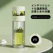 Relea おしゃれなガラス茶器【茶水分離機能・高耐熱・持ち運び便利】