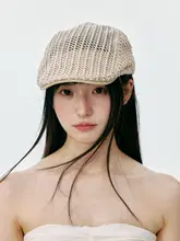 ハンチング帽 ベレー帽 レディース 透かし編み 小顔見え ストリート おしゃれ ヴィンテージ 春 秋