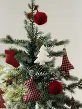ファブリックオーナメント クリスマス 鹿 デザイン ハンドメイド 卓上ディスプレイ DIY ツリー インテリア
