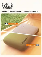 HIKEMAN アウトドア用低反発ウレタン枕【頸椎サポート・側寝対応・持ち運び便利】