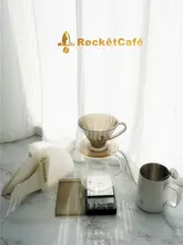 曲線デザインのV60ドリッパー【アボカドグレー・樹脂製・ドolphinシリーズ】