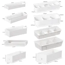 収納ボックス【引き出し用・仕切り付き・文房具・化粧品・キッチン・下着用・長方形】