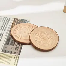 松の木製アロマキャンドルトレイ【シンプルデザイン・円形・インテリア装飾用】