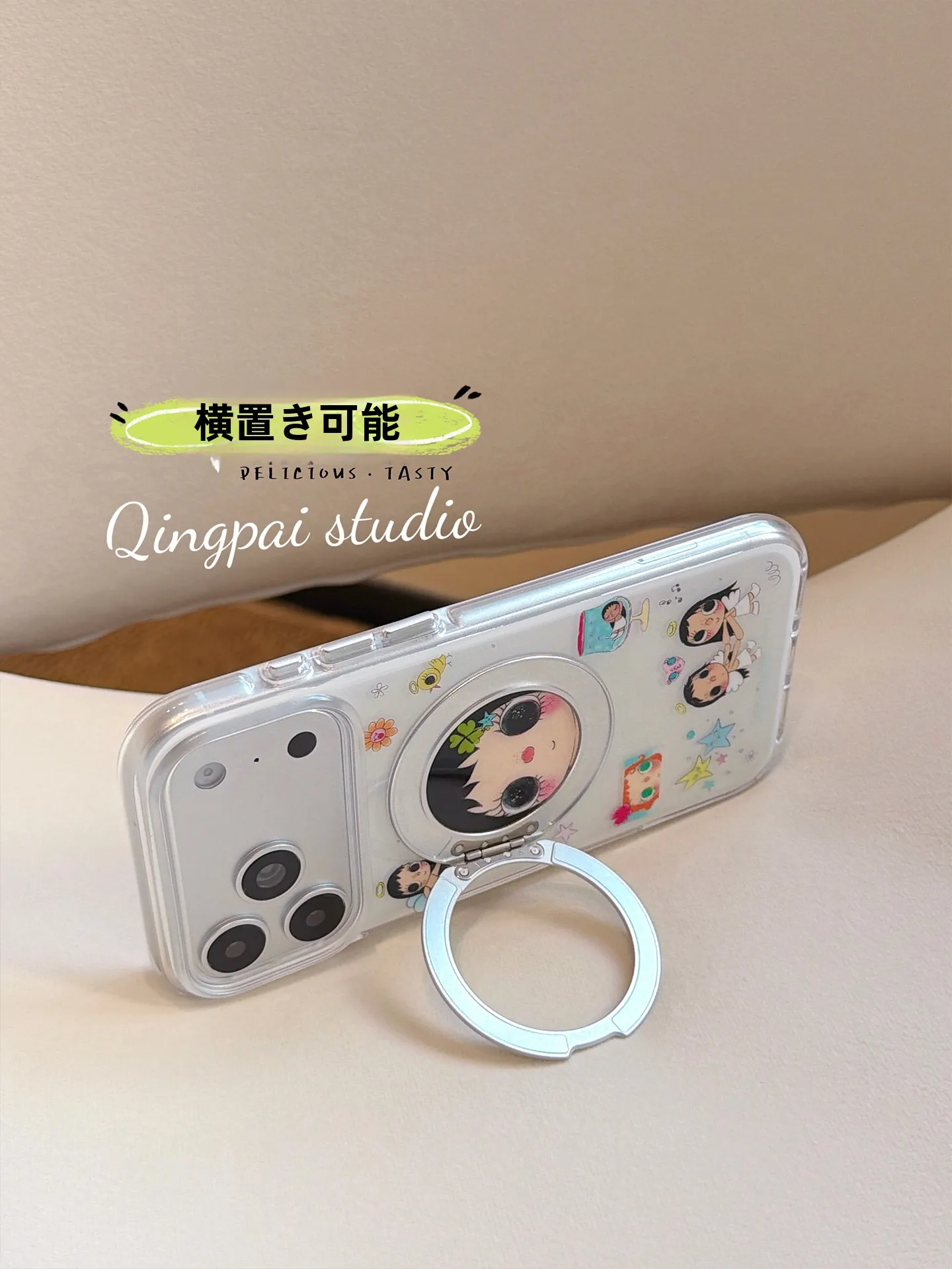 かわいい四葉のクローバーデザイン iPhoneケース：ポップイラストのインスタ風保護壳の実用性と使い方