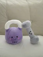 ダンベル ぬいぐるみ ケトルベル フィットネス マスコット ミニクッション インテリア 置物 ユニーク キュート