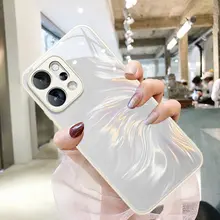 液体ガラス製マーメイドデザイン OPPO Reno14 Pro用スマホケース【高級感あるデザイン・インスタ映え】