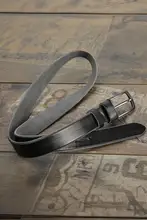 レトロなバックル付き 本革 カジュアル女性用ベルト【ソフトレザー・デニムパンツに最適】