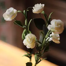 手作り デザイン フラワー PE フラワー 偽植物 純白