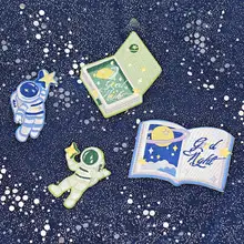 宇宙飛行士デザインの刺繍布パッチ【DIY用・衣服やバッグの装飾にも最適】