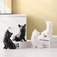 創造的な陶器の動物オブジェ【猫・犬・モダンデザイン・インテリア装飾用】