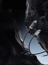 編み込みデジタル表示電力ケーブル【ダブルType-C・PD急速充電・iPhone対応・車載データケーブル・MacBook用】