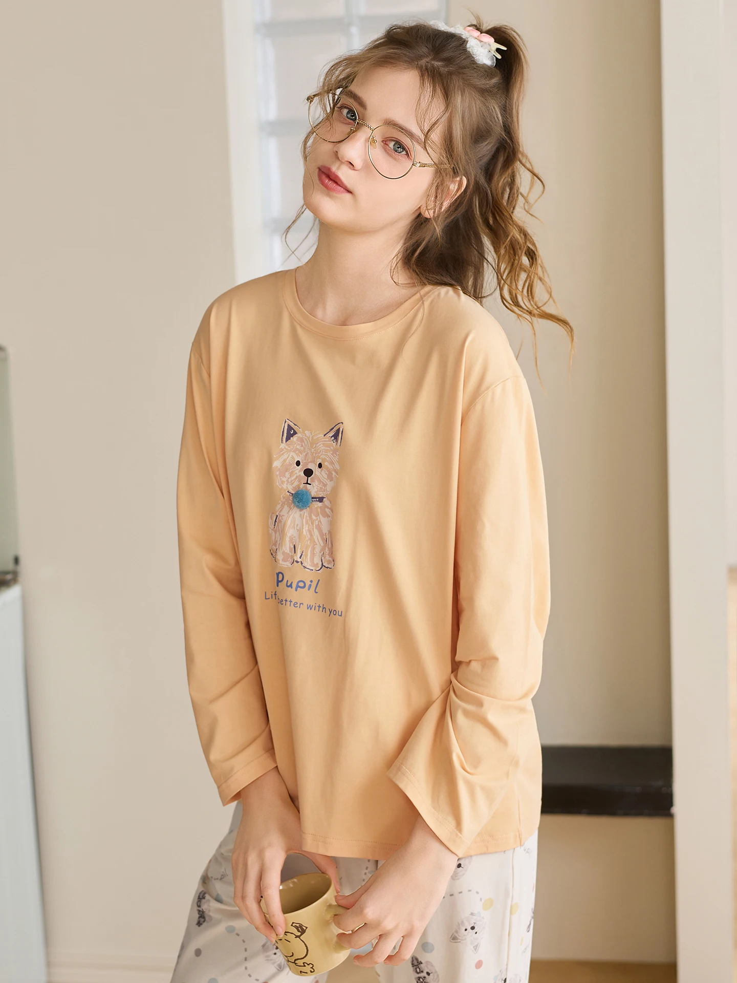 可愛い デザインの女性用長袖パジャマ【綿素材・春秋用】おすすめのブランドやお店