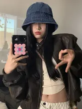 秋冬用フェミニンフラットバケットハット【ゆったりとしたフィット感・インスタ風】